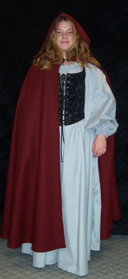 Full Length Wool Blend Cloak - Choose your color! - Click Image to Close